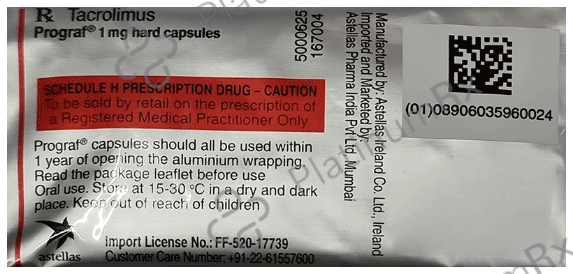 Prograf 1mg Hard Capsule 50s