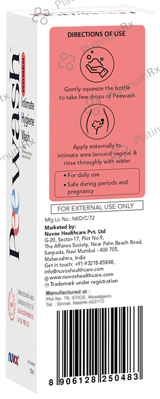 Nuvox Peewash Women Intimate Hygiene Wash