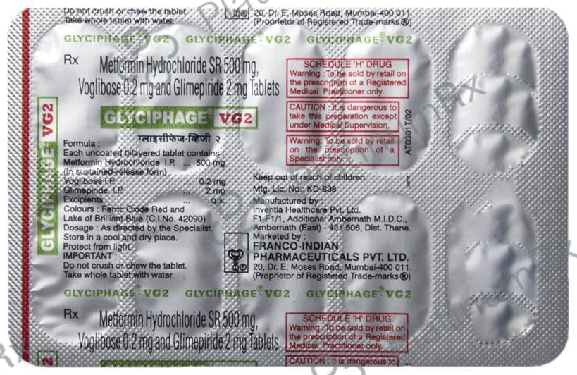 Glyciphage VG2 Tablet SR 10s