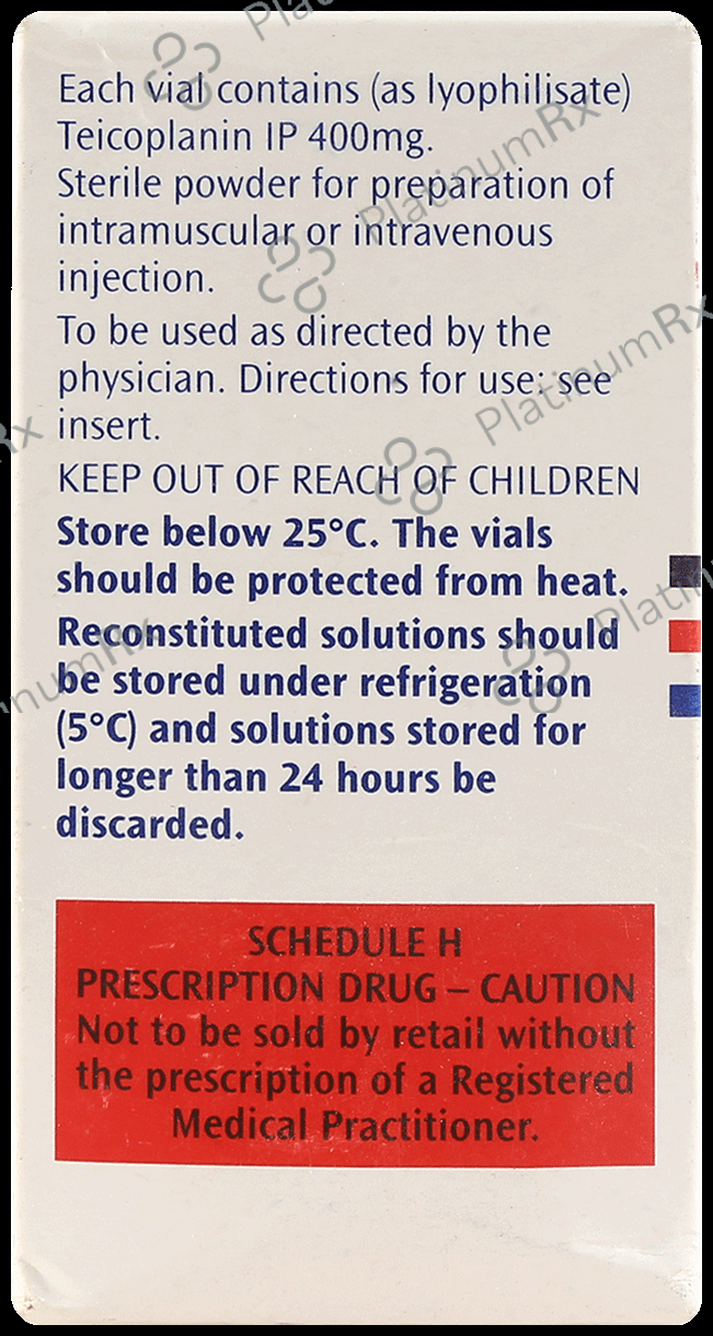 Targocid 400mg Powder for Injection 1s
