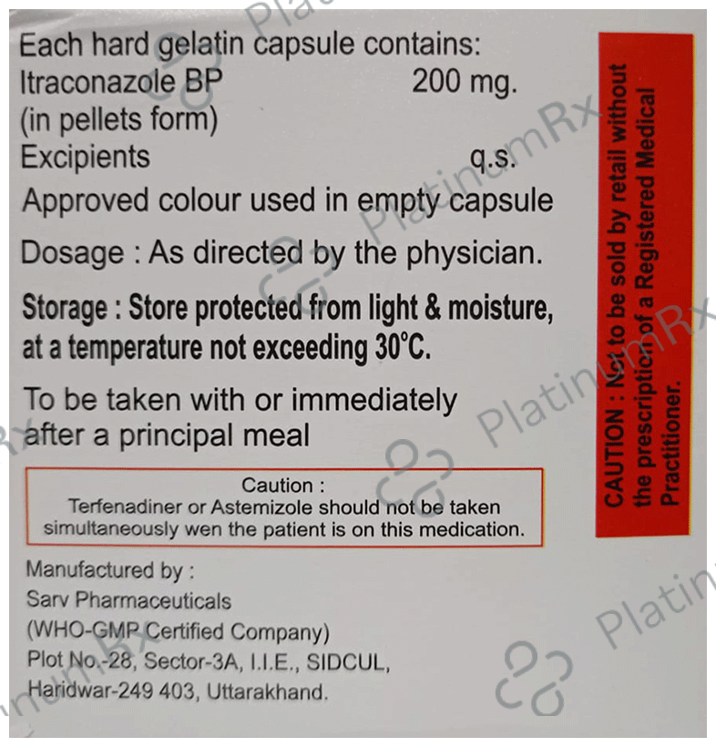 Itraforte 200mg Capsule