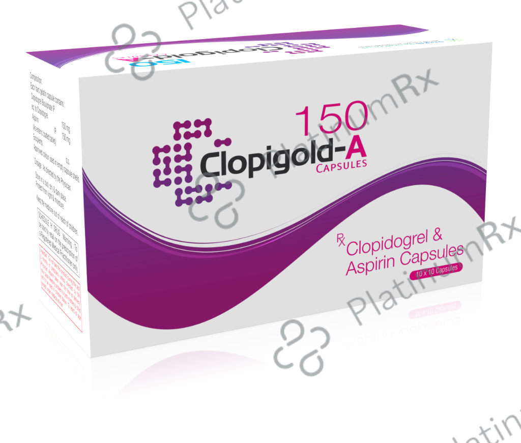 Clopigold A 150/75mg Capsule 15s