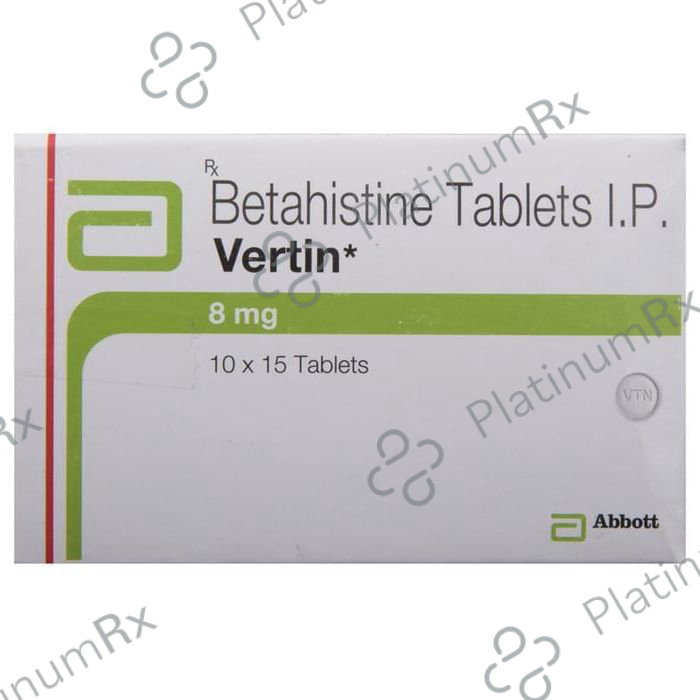 Vertin 8mg Tablet 15s