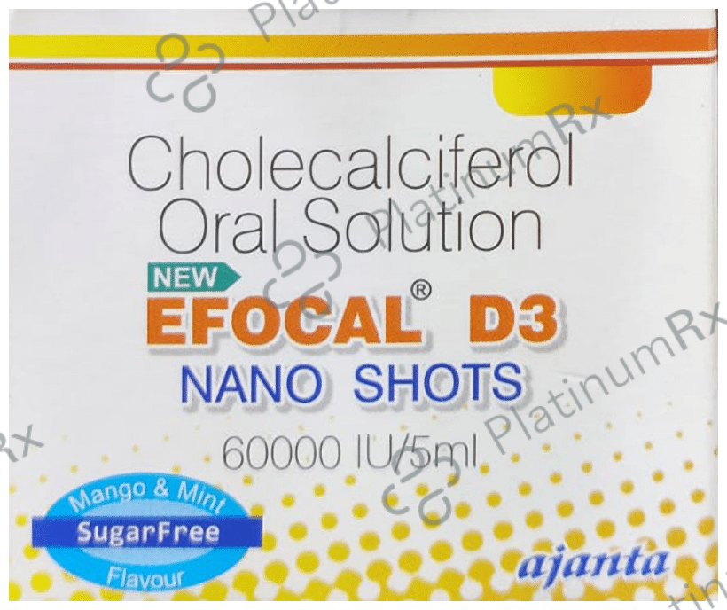 New Efocal D3 Nano Shots Mango & Mint Sugar Free