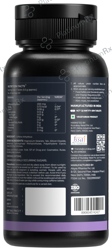 Nutrabay Potent Caffeine Tablet