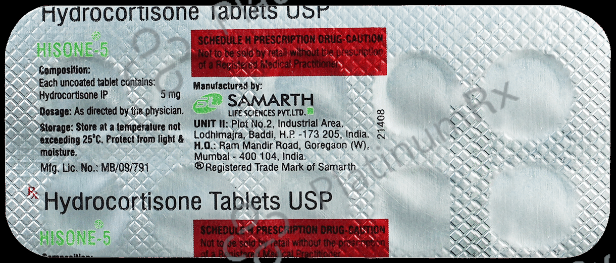 Hisone 5mg Tablet 10s