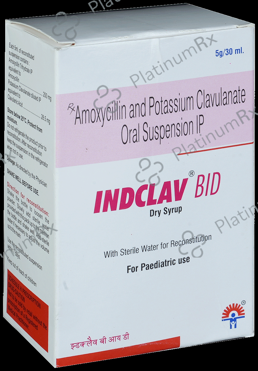 Indclav Bid 228mg Dry Syrup 30ml