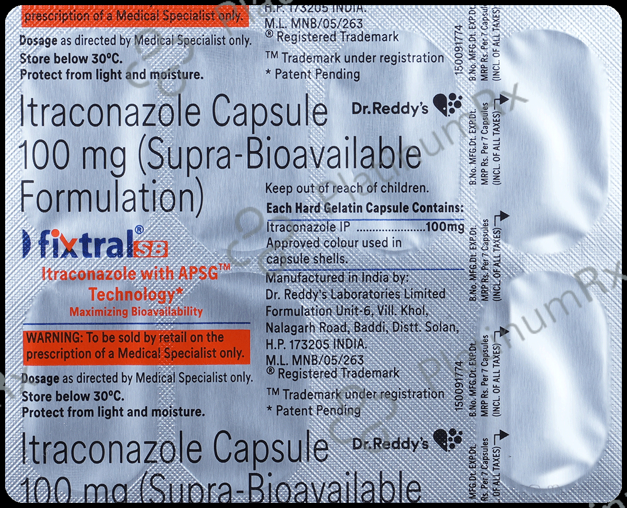 Fixtral SB 100mg Capsule 7s