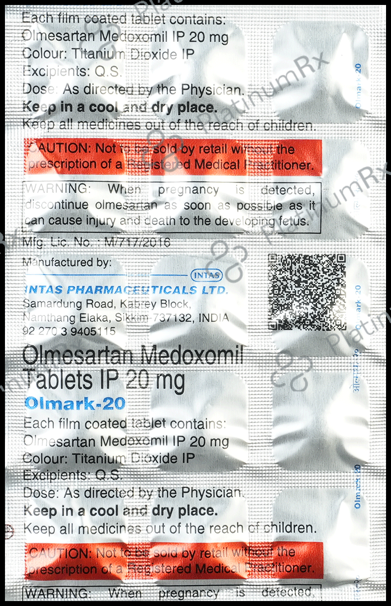Olmark 20mg Tablet 15s