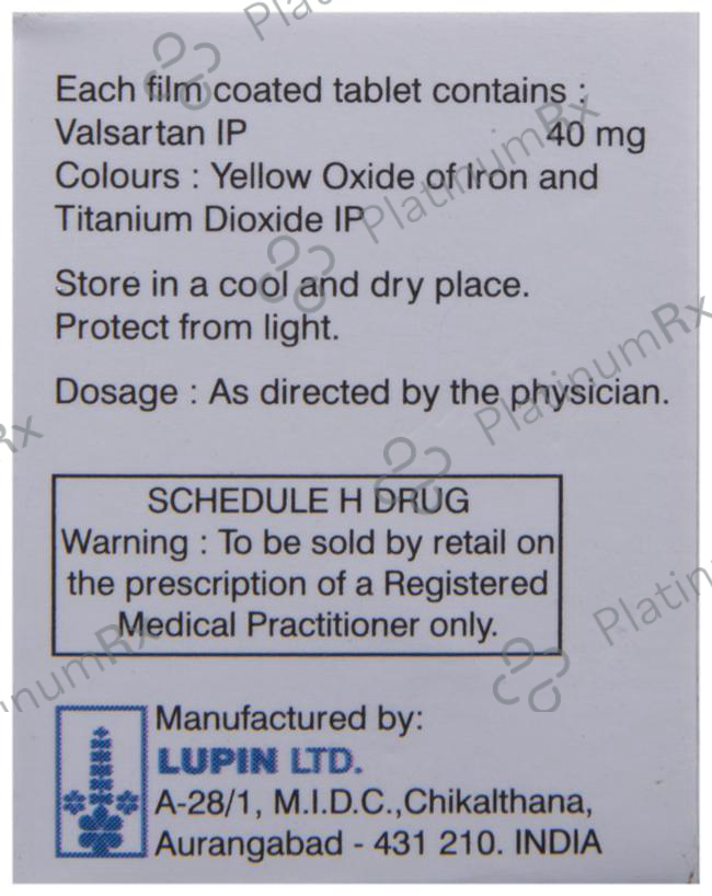 Valent 40mg Tablet 10s
