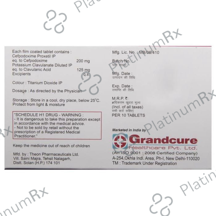 Grandcef-CV Tablet