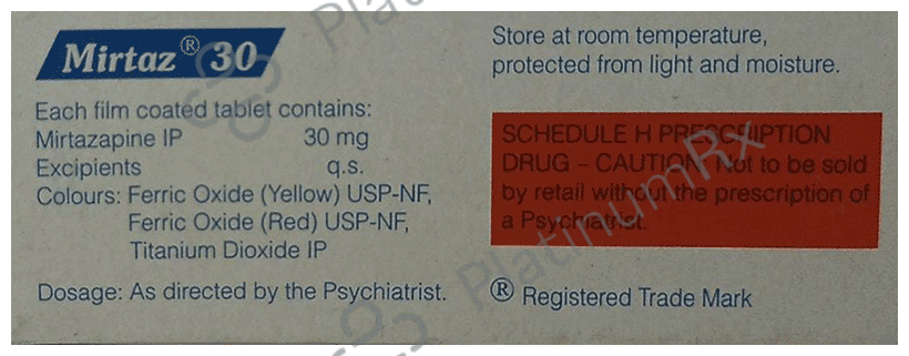 Mirtaz 30 Tablet