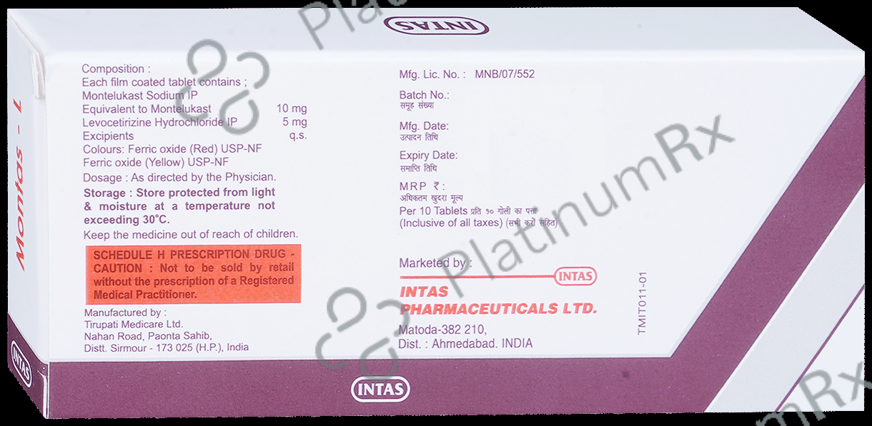 Montas L 5/10mg Tablet 10s