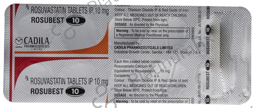 Rosubest 10mg Tablet 10s