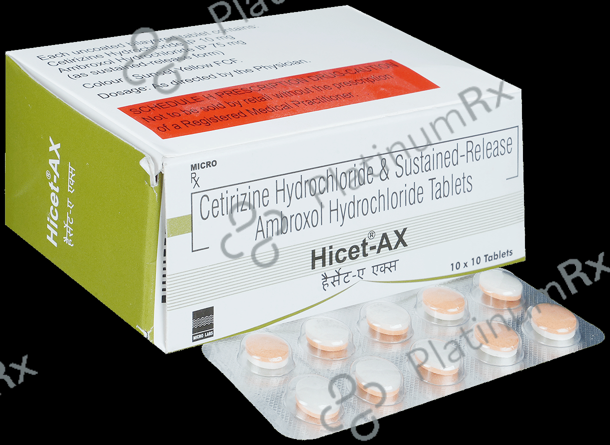 Hicet AX 85mg Tablet SR 10s
