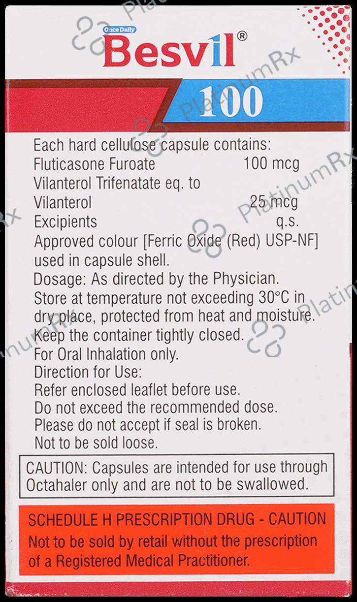 Besvil 100/25mcg Capsule 30s