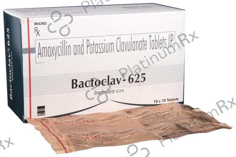 Bactoclav 625mg Tablet 10s