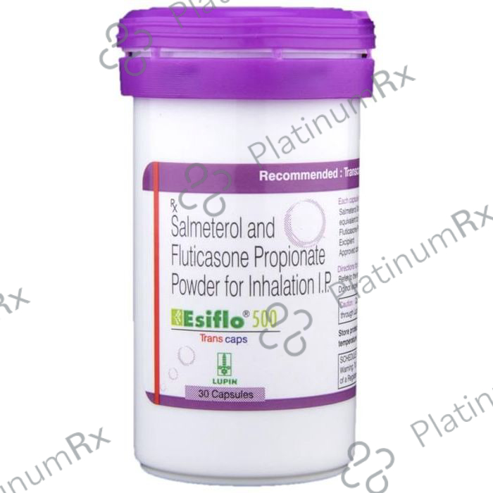 Esiflo 500/50mcg Transcaps 30s