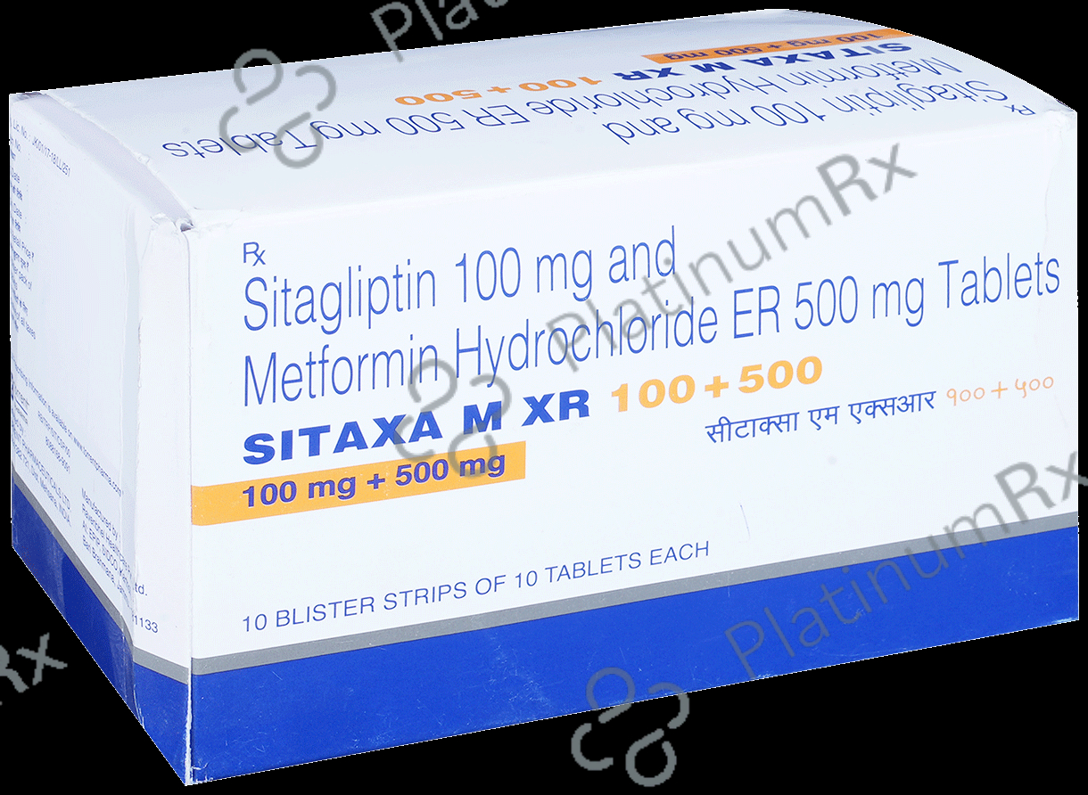 Sitaxa M XR 100/500mg Tablet ER 10s