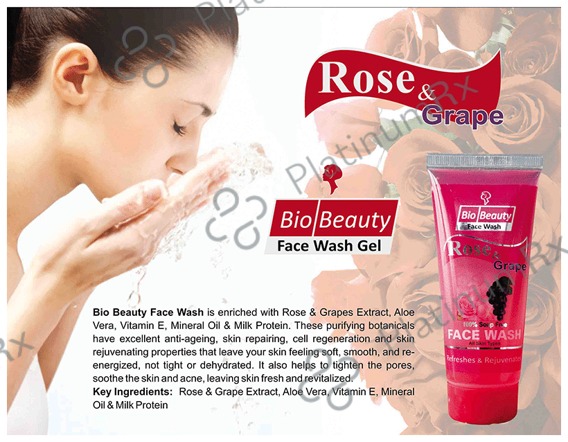Bio Beauty Face Wash Rose & Grape 60 gm
