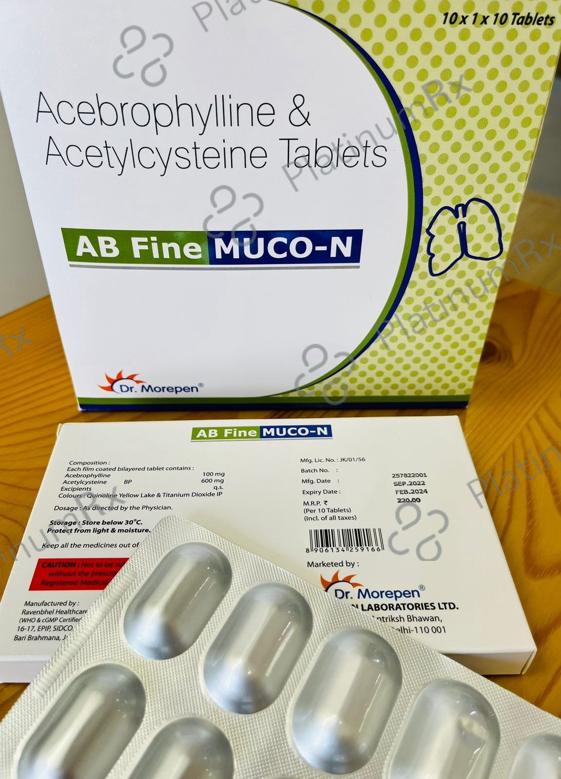 AB Fine Muco N 100/600mg Tablet 10s