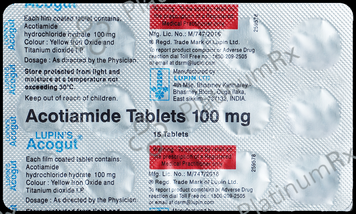 Acogut 100mg Tablet 15s