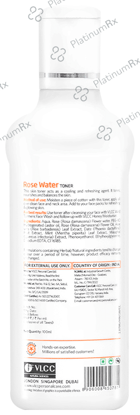 VLCC Rose Water Toner