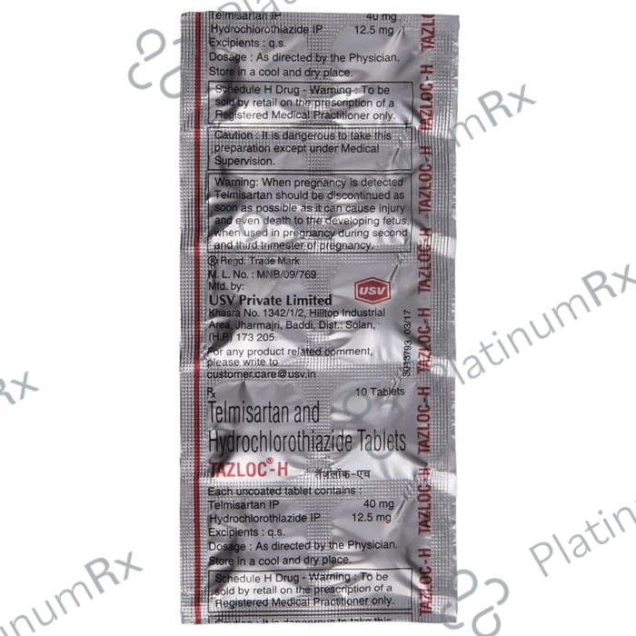 Tazloc H 40/12.5mg Tablet 10s