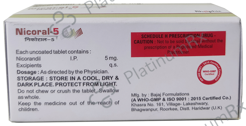 Nicoral 5 Tablet 10 Tablet Rhophic Health Care