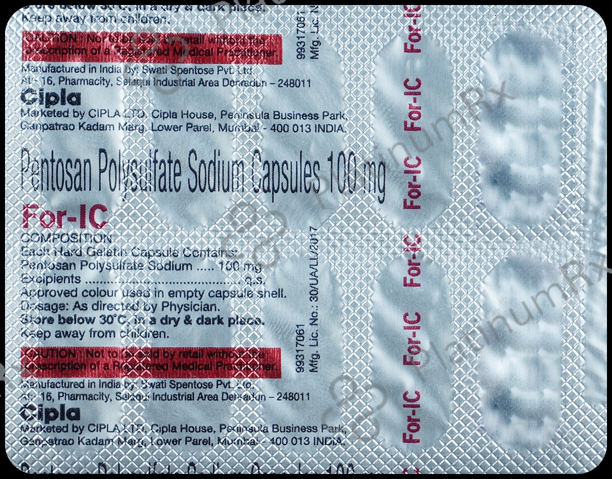 For IC 100mg Capsule 10s