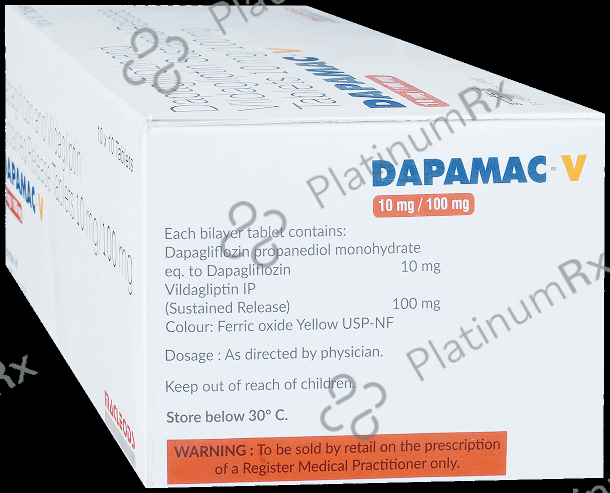 Dapamac V 10/100mg Tablet SR 10s
