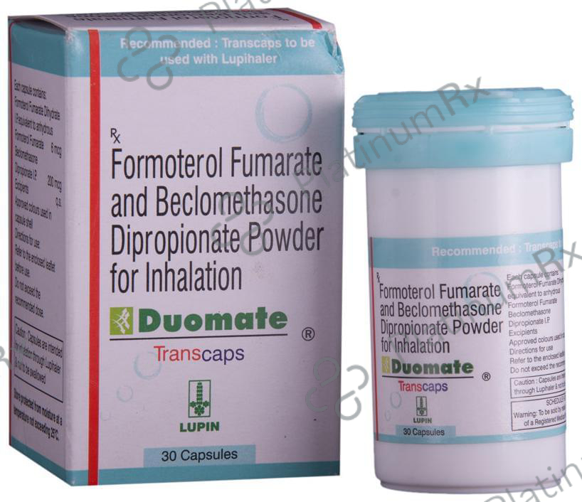 Duomate 200/6mcg Transcaps 30s