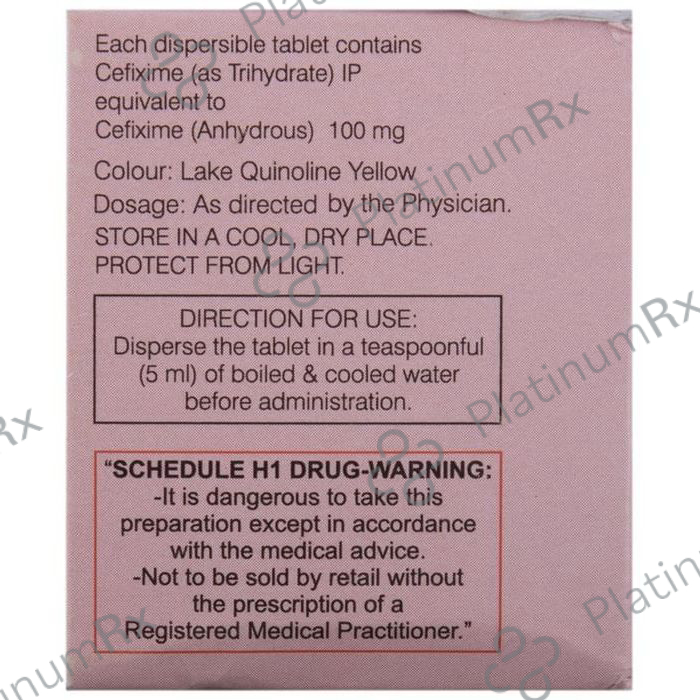 Cefolac DT 100mg Tablet 10s