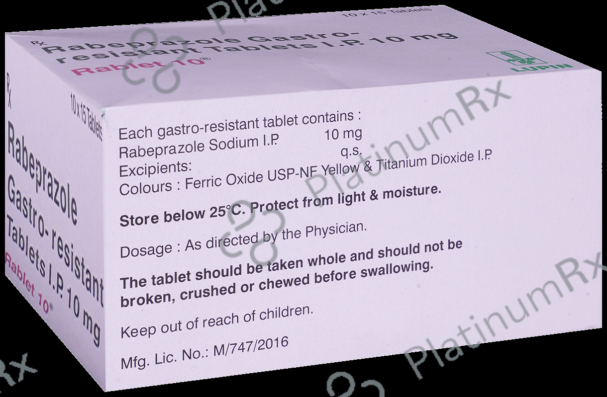 Rablet 10mg Tablet 15s