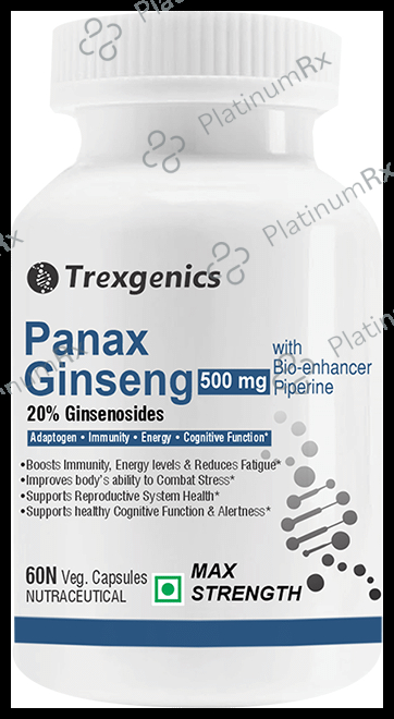 Trexgenics Panax Ginseng Veg Capsule