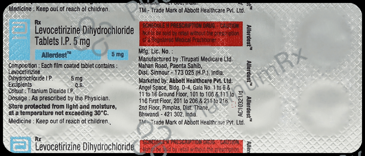 Allerdest 5mg Tablet