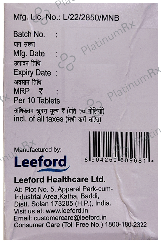 Naprowel Forte 500mg/10mg Tablet