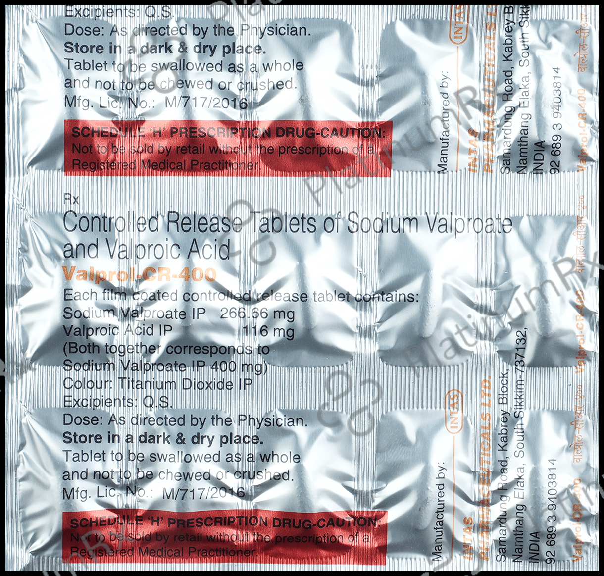 Valprol CR 400mg Tablet 15s