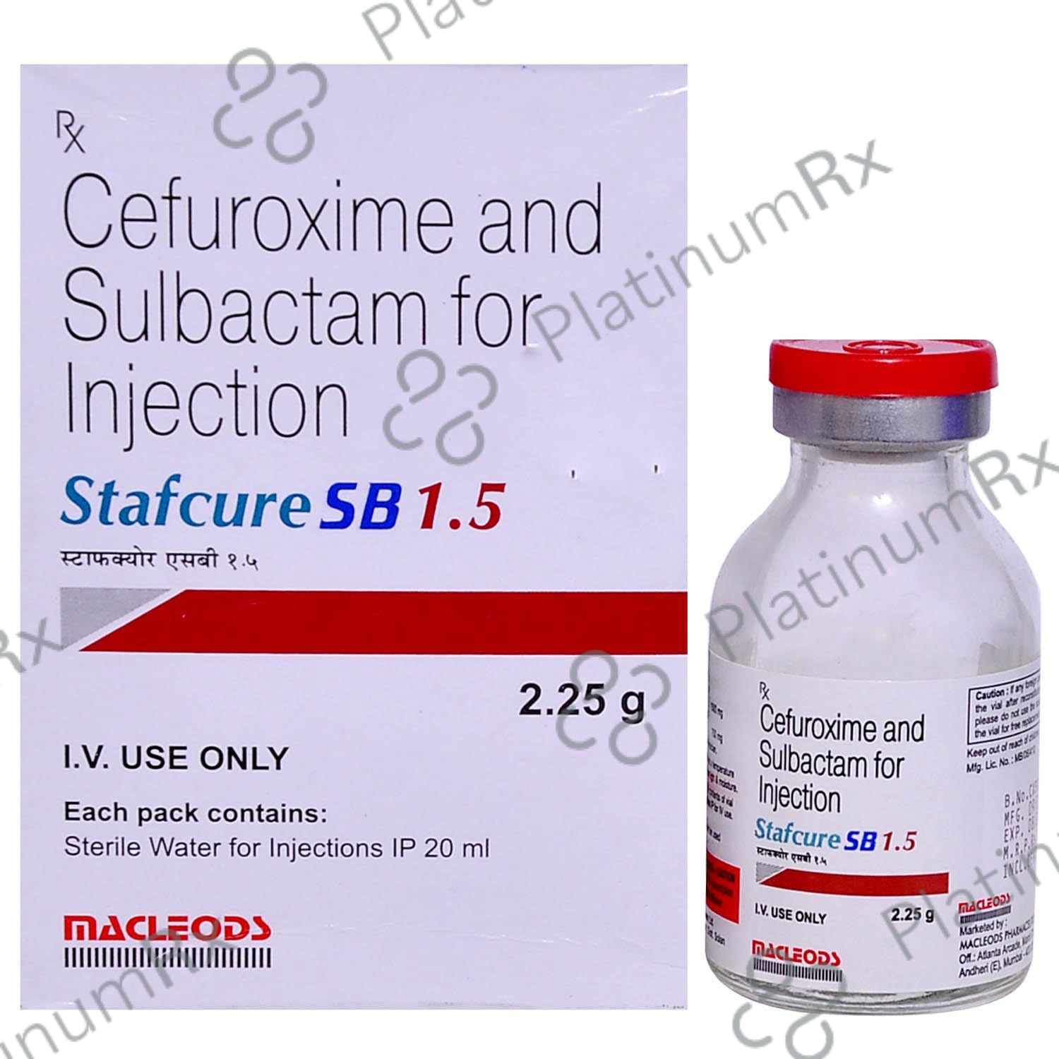 Stafcure SB 1500/750mg Injection 1s