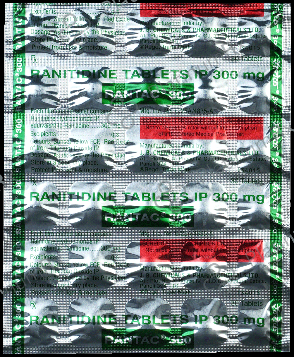 Rantac 300mg Tablet 30s