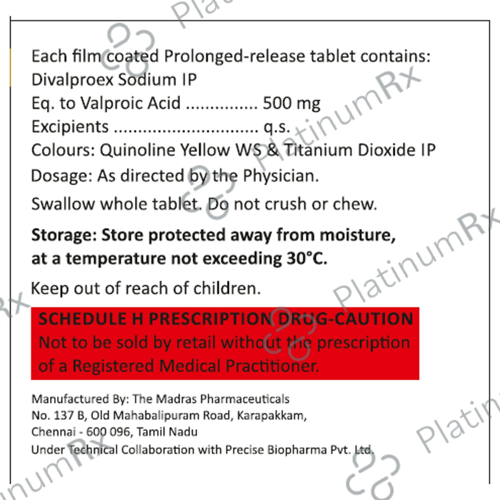 Divagrace 500mg Tablet