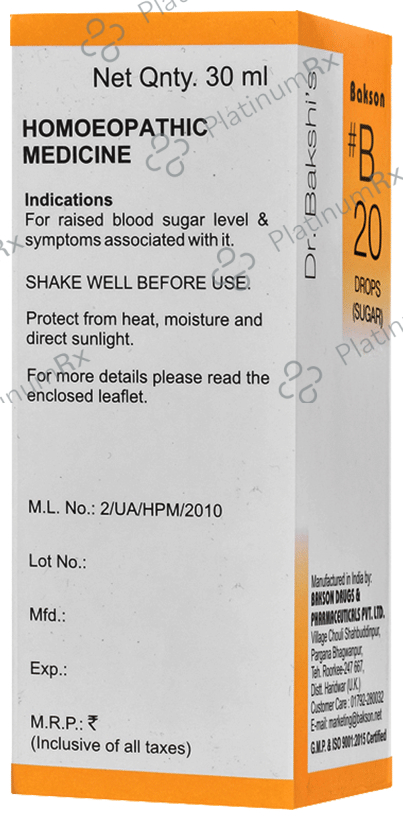 Bakson B20 Sugar Drop