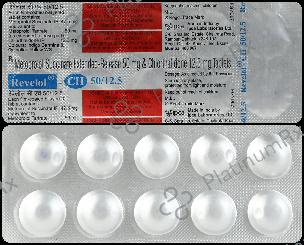 Revelol-CH 50mg/12.5mg Tablet ER