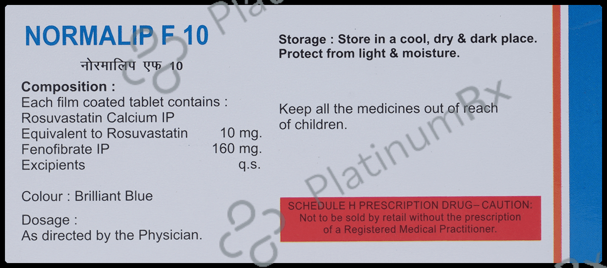 Normalip F 10mg Tablet 10s