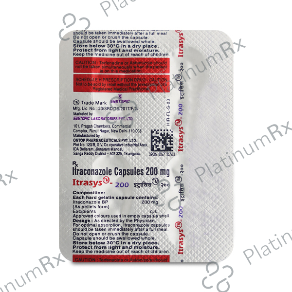 Itrasys 200mg Capsule 4s