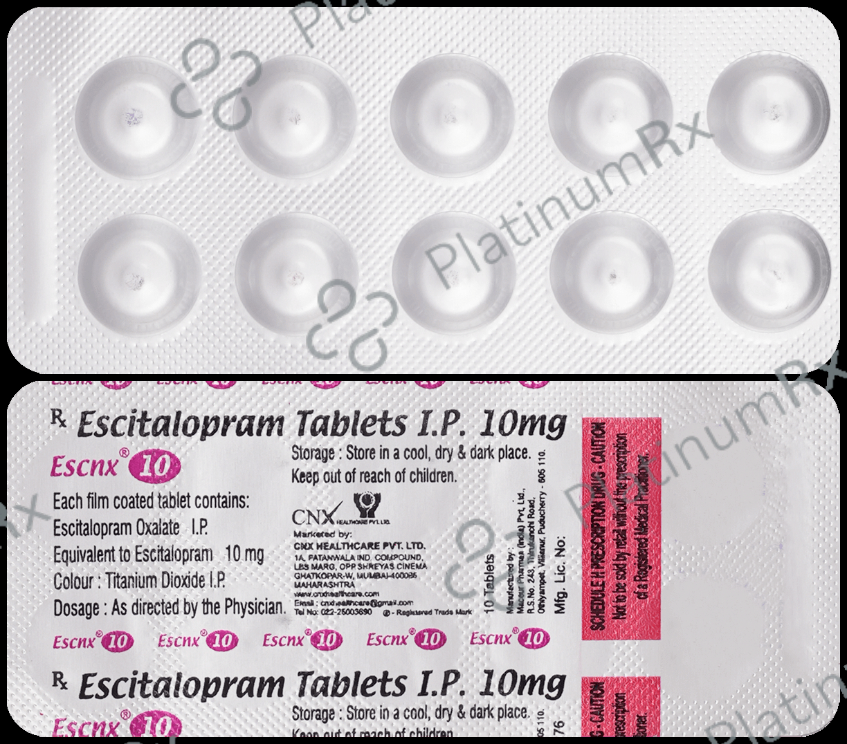 Escnx 10mg Tablet