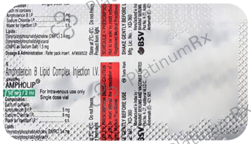 AMPHOLIP 10 MG INJECTION