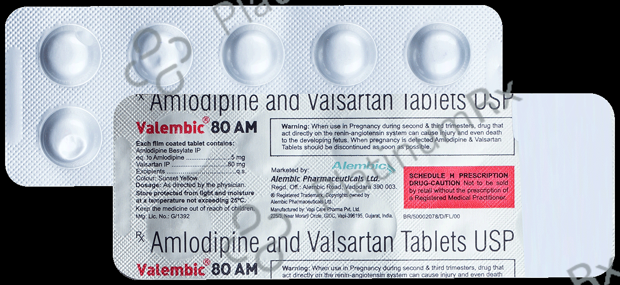 Valembic 80/5mg AM Tablet 10s