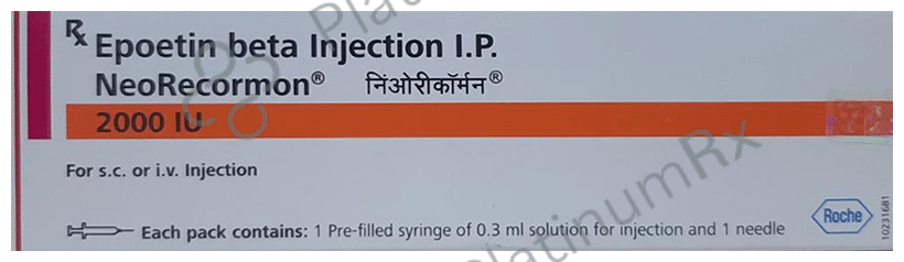 Neo Recormon 2000IU Injection 1 Injection