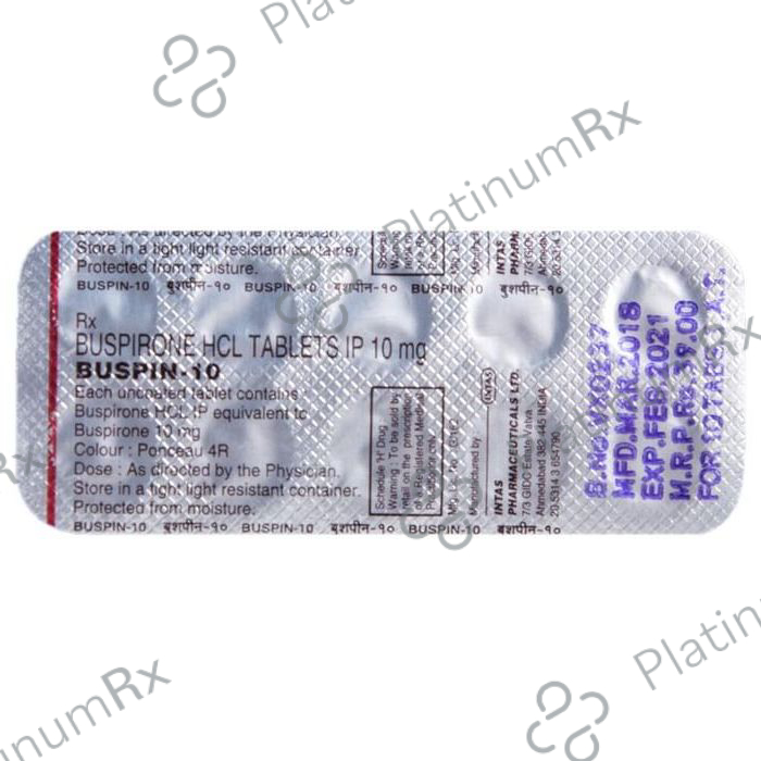 Buspin 10 Tablet
